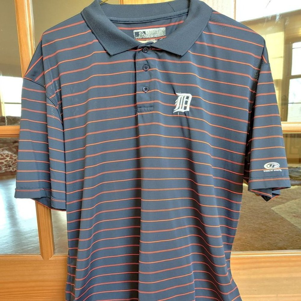 Detroit Tigers Men's Large MLB Short Sleeve Polo Shirt